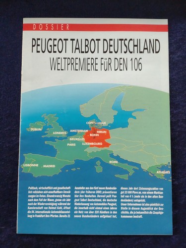 Peugeot 106 dossier brochure - peugeot,