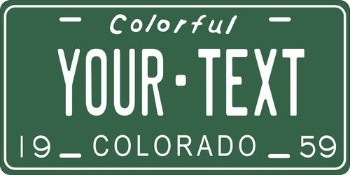 Colorado 1959 license - 1959,