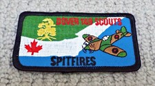 Spitfire Dover 149 Canada Boy Scouts Blanket Embroidered Cloth Badge Patch
