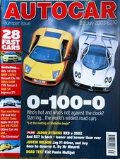 AUTOCAR MAGAZINE 30-JUL-03 -