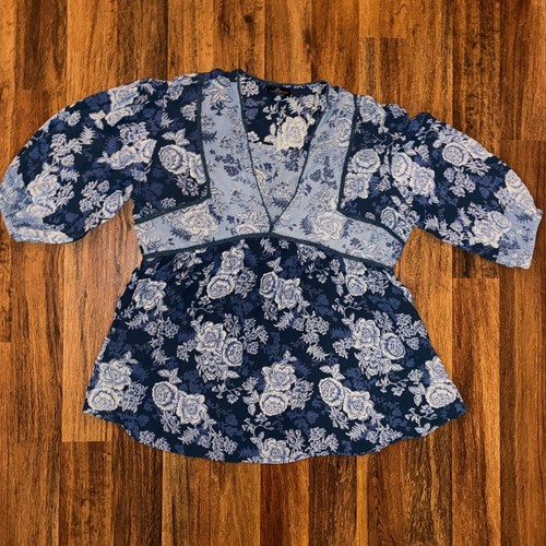 Angie women blue floral - women,