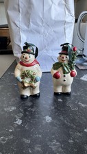 Kurt S Adler’s Snow Man / Woman - Collector’s 1990’s Christmas  Ornaments