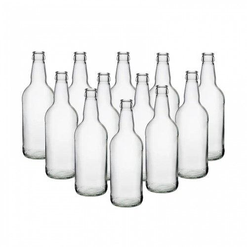 Clear glass beer bottles 500ml - clear,