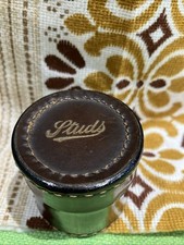 VINTAGE LEATHER STUDS BOX 5.4cmH X5.5cmW