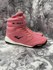 Everlast Pro Elite Boxing Boots Mens Pink Size UK7 EU41 #REF230