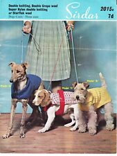 Vintage KNITTING PATTERN Dog Coat 3 Styles Of Coat In 3 Sizes whippet 47