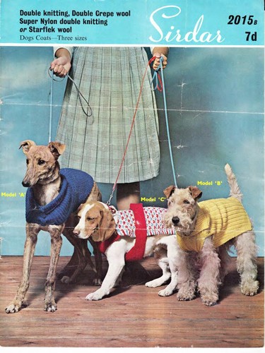 Vintage knitting pattern dog - knitting,