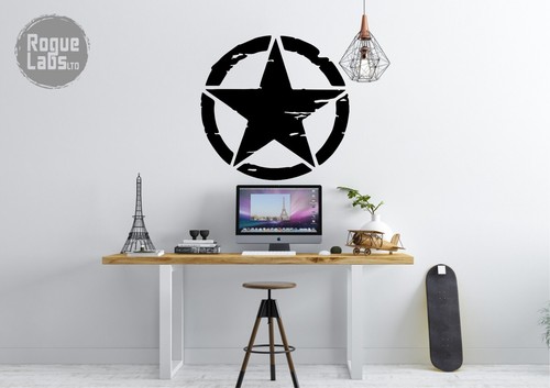 4x4 distressed star - distressed,