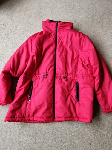 Ladies winter coat red size - coat., red.