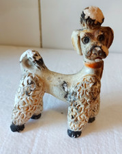 Vintage 60s Chalkware Poodle