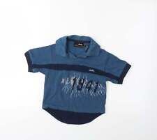 Jeep Boys Blue Cotton blend Polo Size 3-4 Years