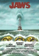 Vintage Retro Jaws Shark Thriller Movie Film Print Poster Wall Art Picture A4 +