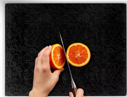 Glass chopping board - chopping, board: