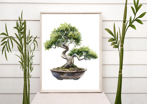 Japanese print bonsai baby - print,,