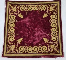 Vintage Ottoman style Maroon Velvet Cushion Cover 54x54cms 