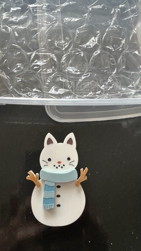 Vidriola cat snowman - vidriola,