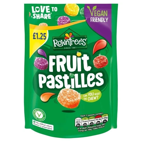 Rowntrees 114gm fruit pastiles