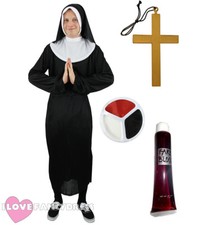 MENS ZOMBIE NUN COSTUME HOLY