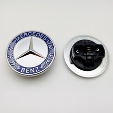 Front hood emblem silver flat - front,