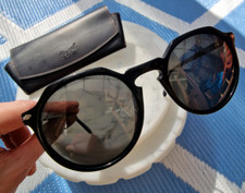 Persol ' 3281-S Transitions Lenses ' Polised Black Sunglasses Made Italy ***RARE