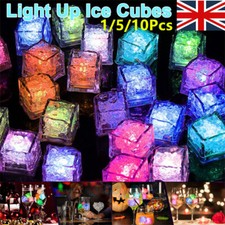 1-10X LED Ice Cubes Light Up