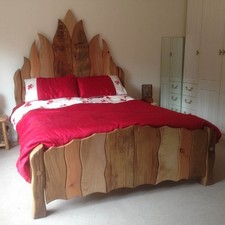 Handcrafted Wooden Bed Frame