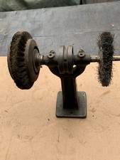 vintage pulley belt drive wire brush