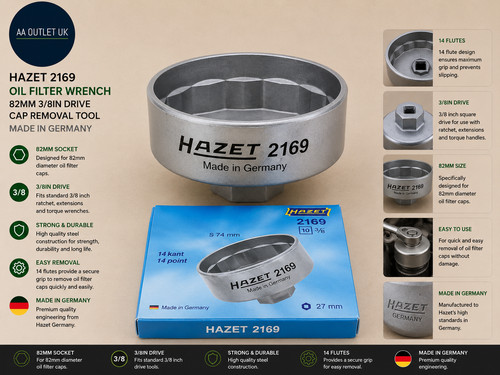 Hazet 2169 oil filter wrench - hazet,
