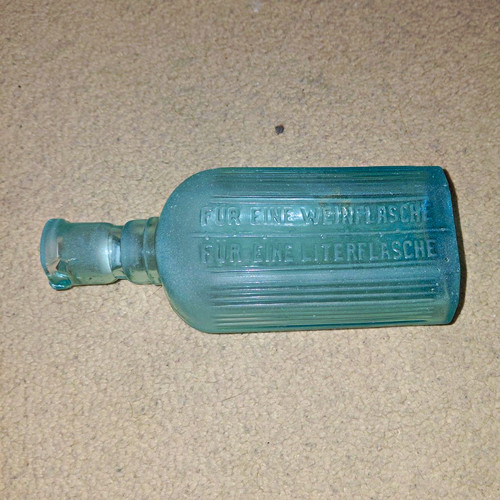 Vintage german wine bottle - german,