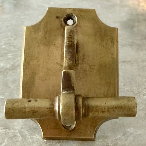 Antique solid brass transom - antique,