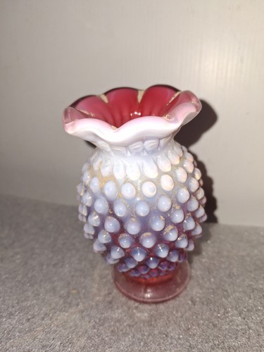 Small inch fenton cranberry - 4,