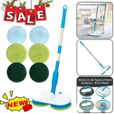 Electric Floating Mop Rechargeable Mop Cordless Floor Cleaner With Cleaning Pads