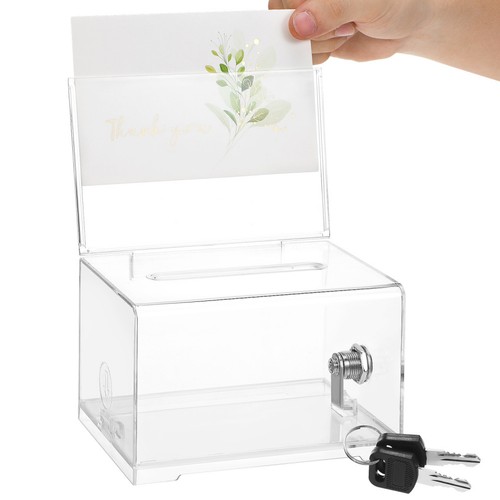 Transparent acrylic donation - transparent,