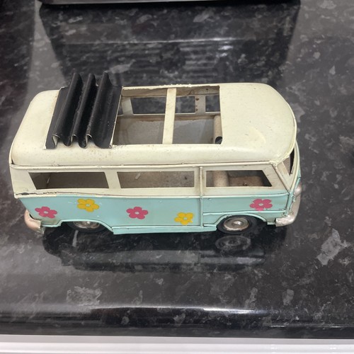 Mini tin plate campervan - tin,