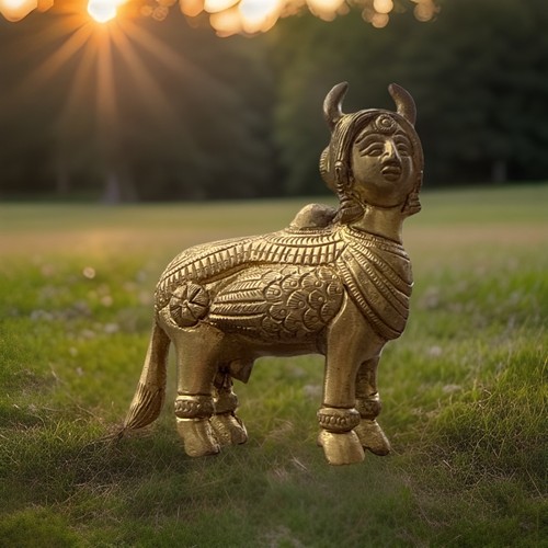Kamdhenu cow statue - kamdhenu,