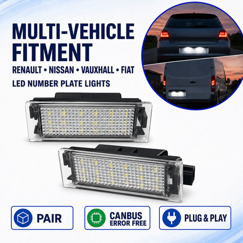 Smd led rear - rear, licence