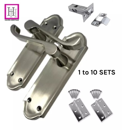 Door handles satin nickle - door,