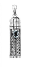 Prayer Box Pendant Topaz- Pill