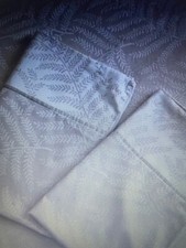 DEBENHAMS King Duvet Cover Set & 2 Pillowcases Cotton Beige Sateen Leaf Print