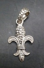 925 Silver Prince Of Wales Feathers Pendant With Makers Mark ?