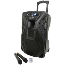 QTX BUSKER-12 Portable PA with Mics & Media Player
