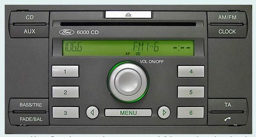 Ford focus 6000 aux radio - focus,