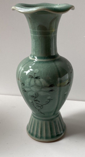 Chinese porcelain celadon vase - chinese,