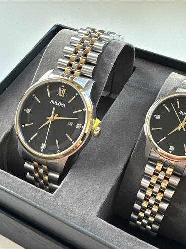 Bulova his and - his, two-tone