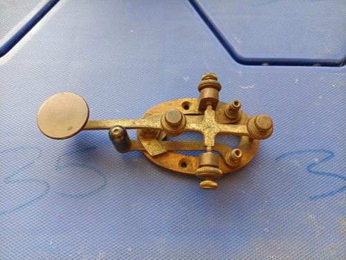 Early antique telegraph key