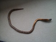 Wooden Cobra Snake( Handmade In Montego Bay) ,Lenght 38 Inch.Slight Repair.
