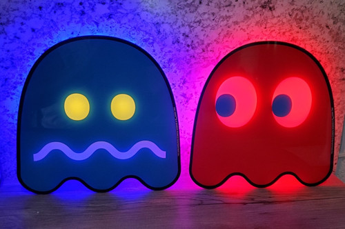 Pac man arcade light red - up,