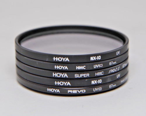 Hoya mixed 67mm uv filters - 5,
