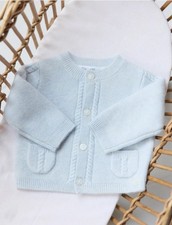 tartine et chocolat Girls Blue heathed celestial pockets Cardigan Size 6m $142