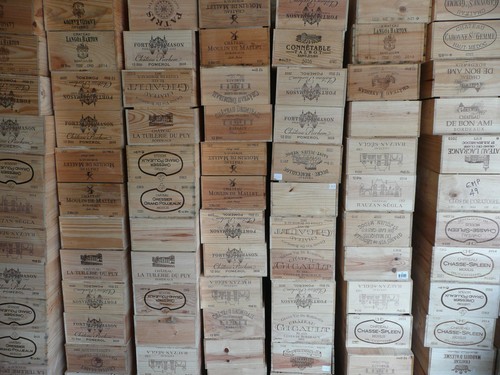 Wooden wine box - wooden, ~